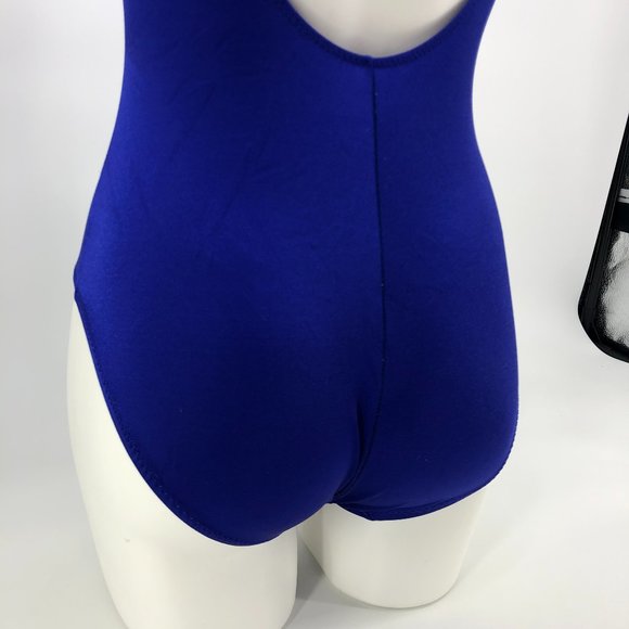 Vintage Royal Blue One Piece Swim Small - Picture 2 of 8